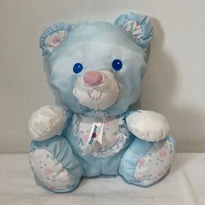Vintage Fisher Price Puffalump 10” Rattle Bear